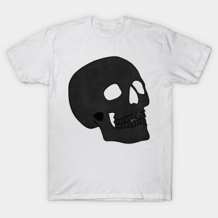 Minimal black Skull T-Shirt